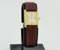 Cartier Must de Tank Vermeil Quartz 925 Argent & Gold plated Unisex watch 6 81006