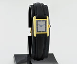 Cartier Must de Tank Vermeil 925 Silver & Gold plated Women's watch Ref: 5057001
