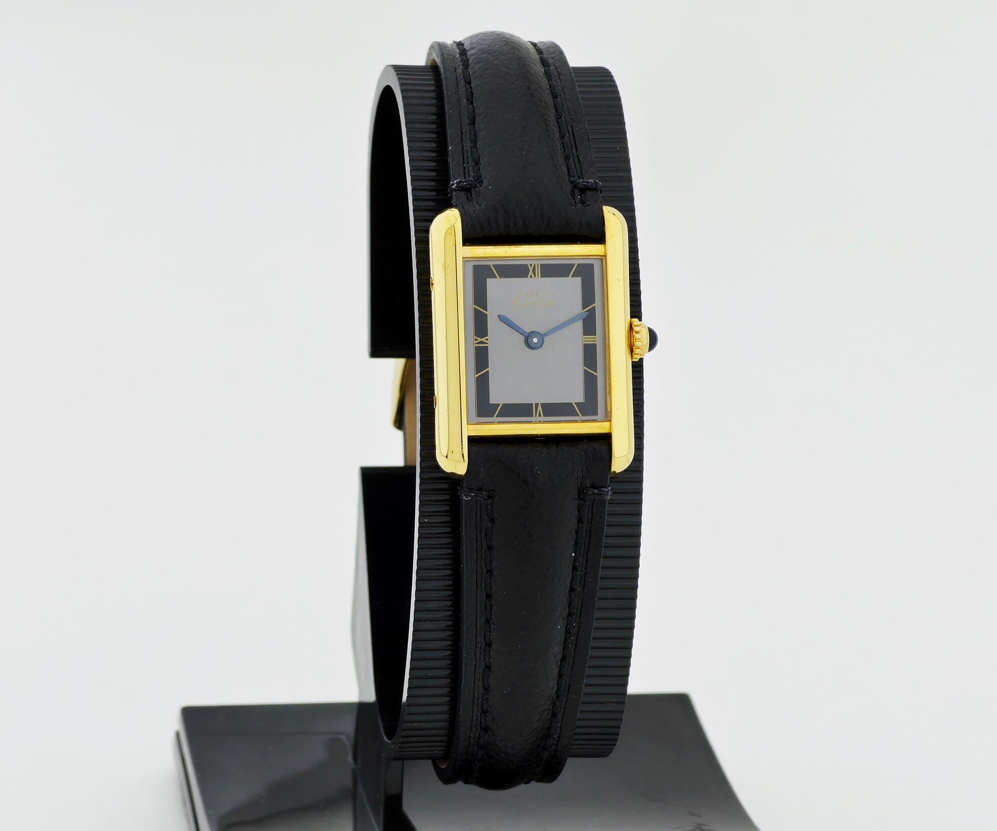 Cartier Must de Tank Vermeil 925 Silver & Gold plated Women's watch Ref: 5057001