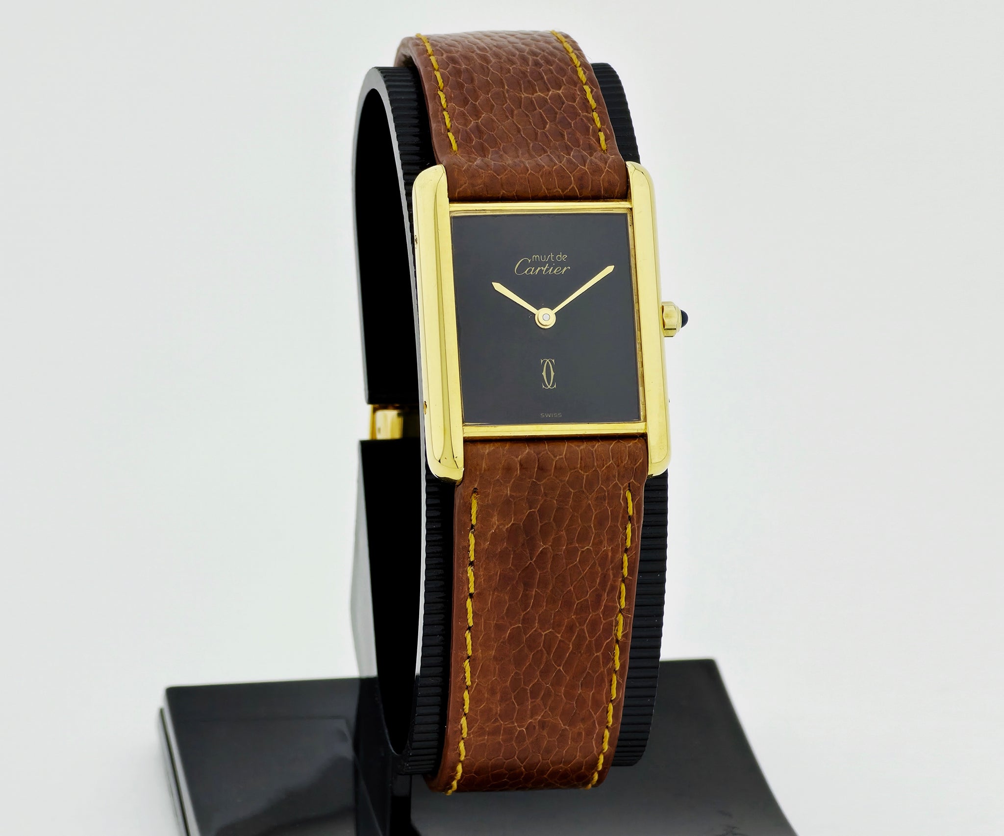 Cartier Must de Tank Vermeil Quartz 925 Silver & Gold plated Unisex watch 6 81006