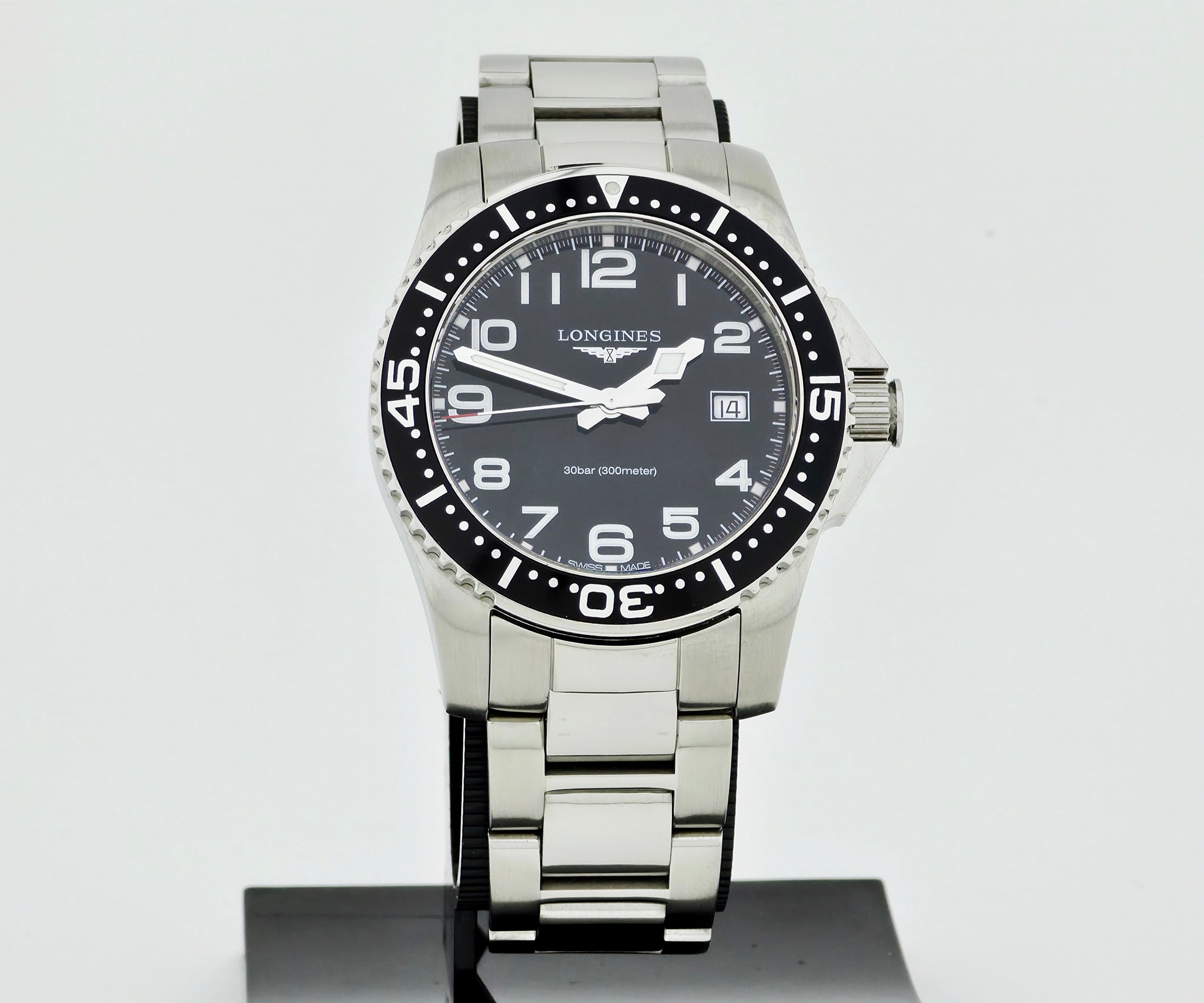 LONGINES HydroConquest 300m Quartz 41mm Steel Men's Watch Ref: L3.689.4