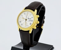 Reporter Chronograph automatic Valjoux Cal. 7750 Gold plated case 37mm