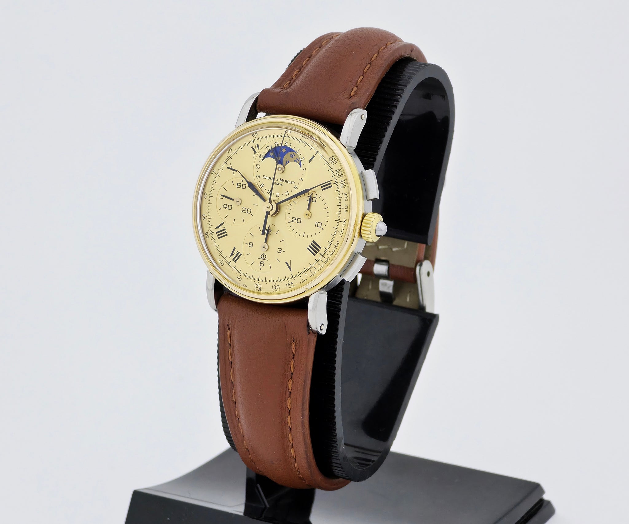 Baume & Mercier Chronograph mechanical Cal. 1883 Moonphase Unisex Watch  6102.099