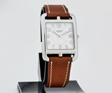 HERMES Cape Cod Quartz, 33mm Square Steel Men's Watch Ref: CC1.810
