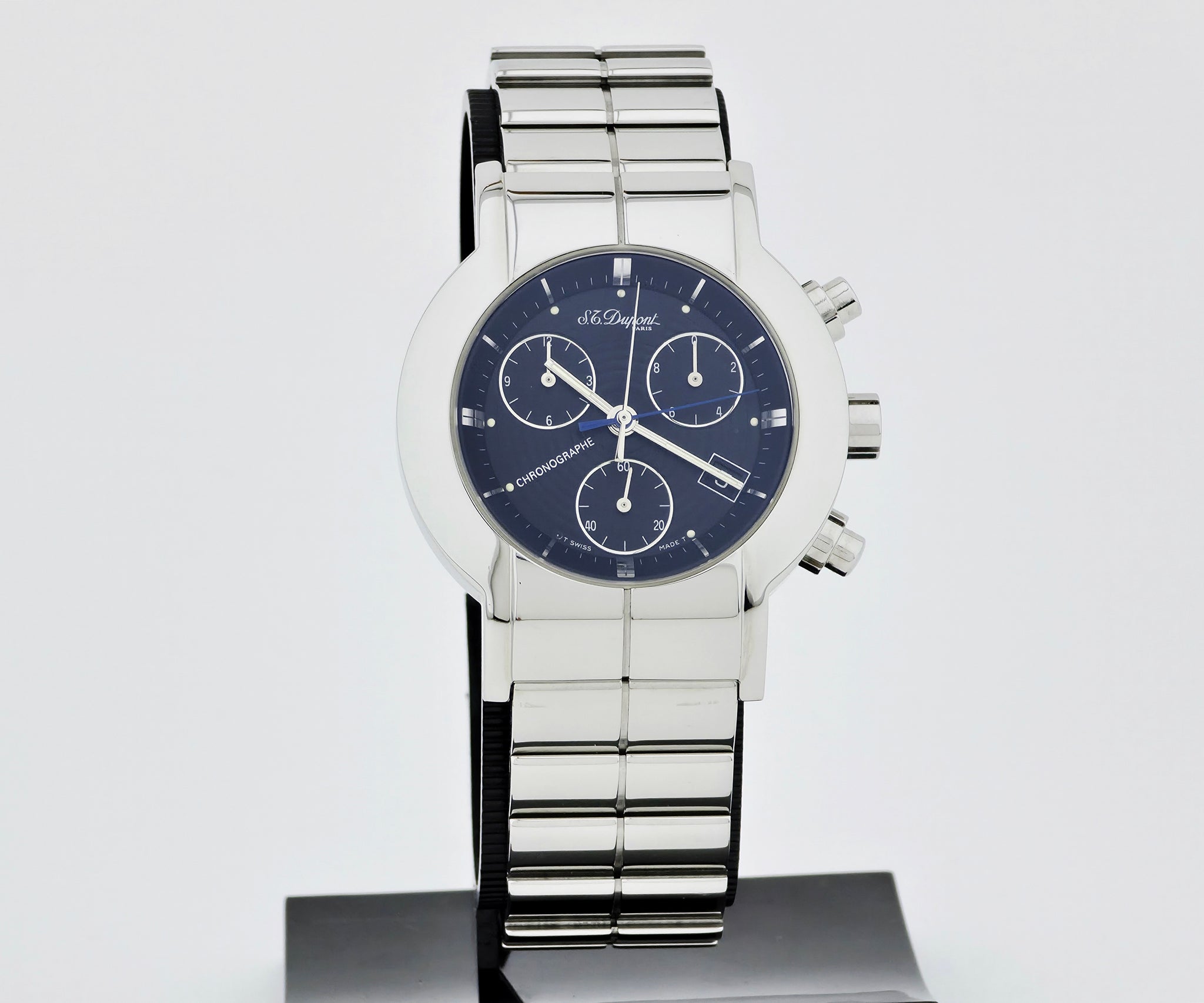 S.T. Dupont Paris Chronograph Quartz 40mm Stainless steel Men's Watch
