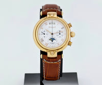 BURAN Poljot Basilika Moon Phase Chronograph Cal. 31679 Rose gold plated