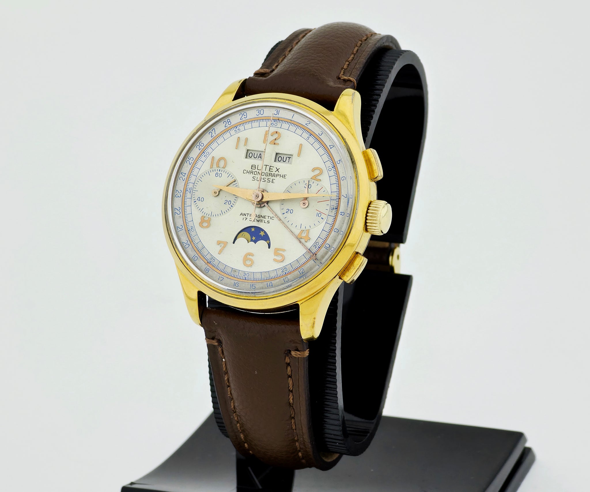 1950s BUTEX chronograph mechanical Venus Cal. 200 Full calendar 37mm Men’s watch