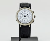 Vintage Eberhard & Co Chronograph mechanical Cal. 310-8. 925 Silver case 38mm Ref: 31008