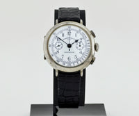 Vintage Eberhard & Co Chronograph mechanical Cal. 310-8. 925 Silver case 38mm Ref: 31008
