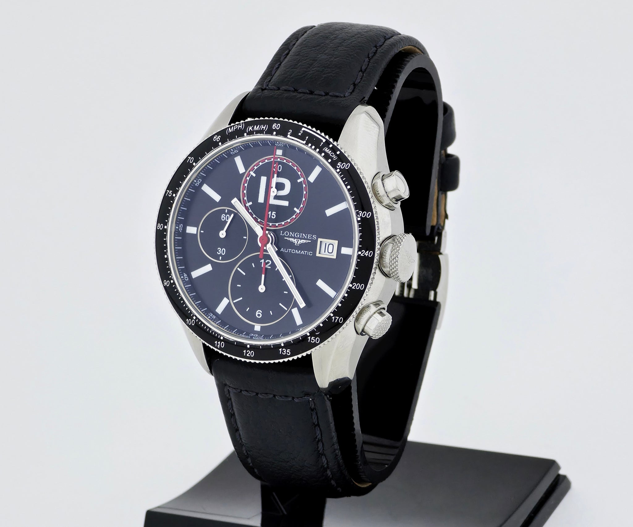 Longines Grande Vitesse Tachymeter chronograph automatic L3.636 Steel case 42mm
