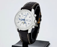 LONGINES master collection GMT chrono full calendar MoonPhase, 40mm Steel L2.673.4