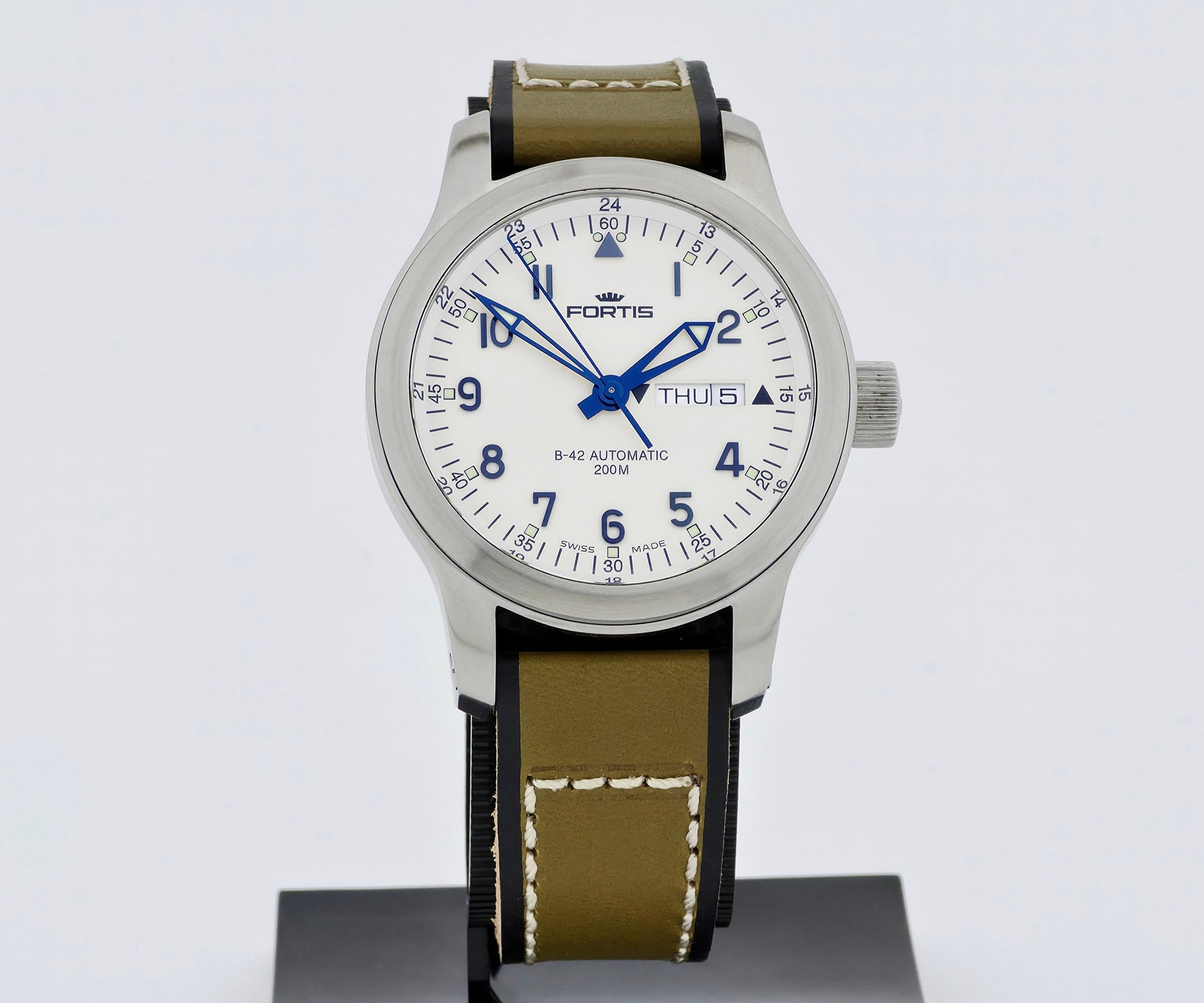 FORTIS B-42 Day-Date Automatic, 42mm Steel Men's watch 645.10.158.3