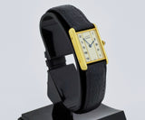 Cartier Tank Vermeil Quartz, 925 Silver & Gold plated Unisex watch Ref: 590005