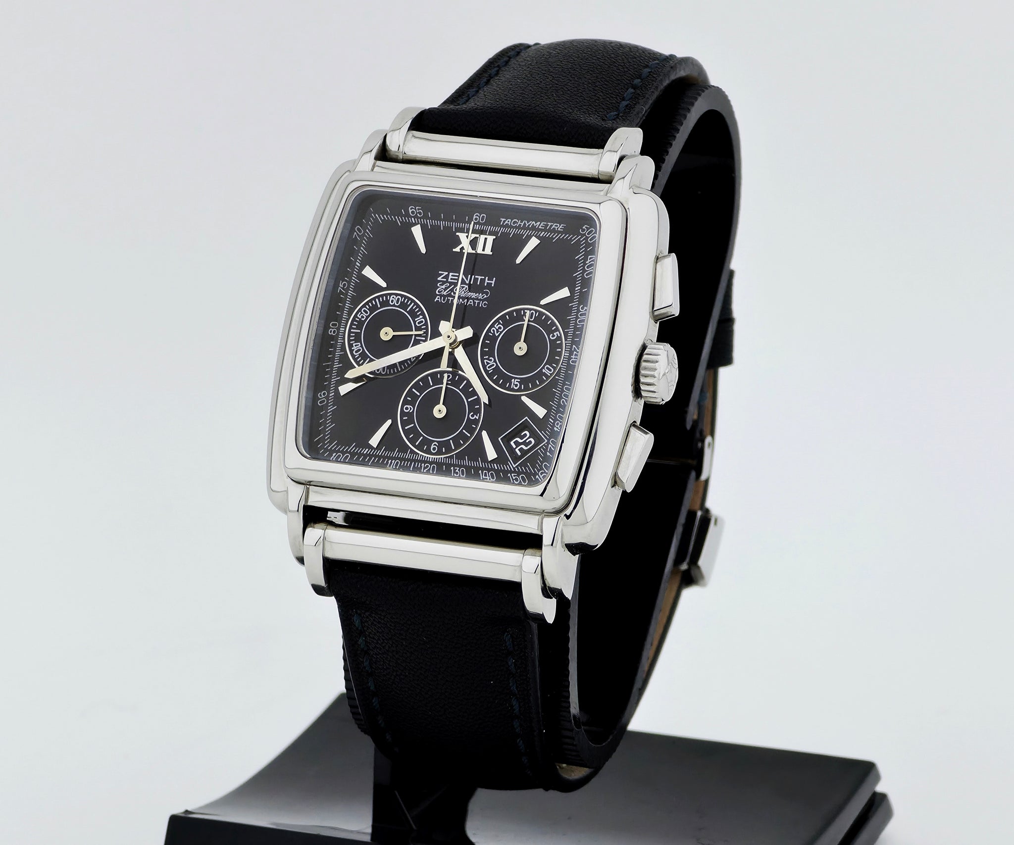 Zenith El Primero Chronograph Automatic Cal. 400 Steel Square Men's watch Ref: 90/01.0420.400