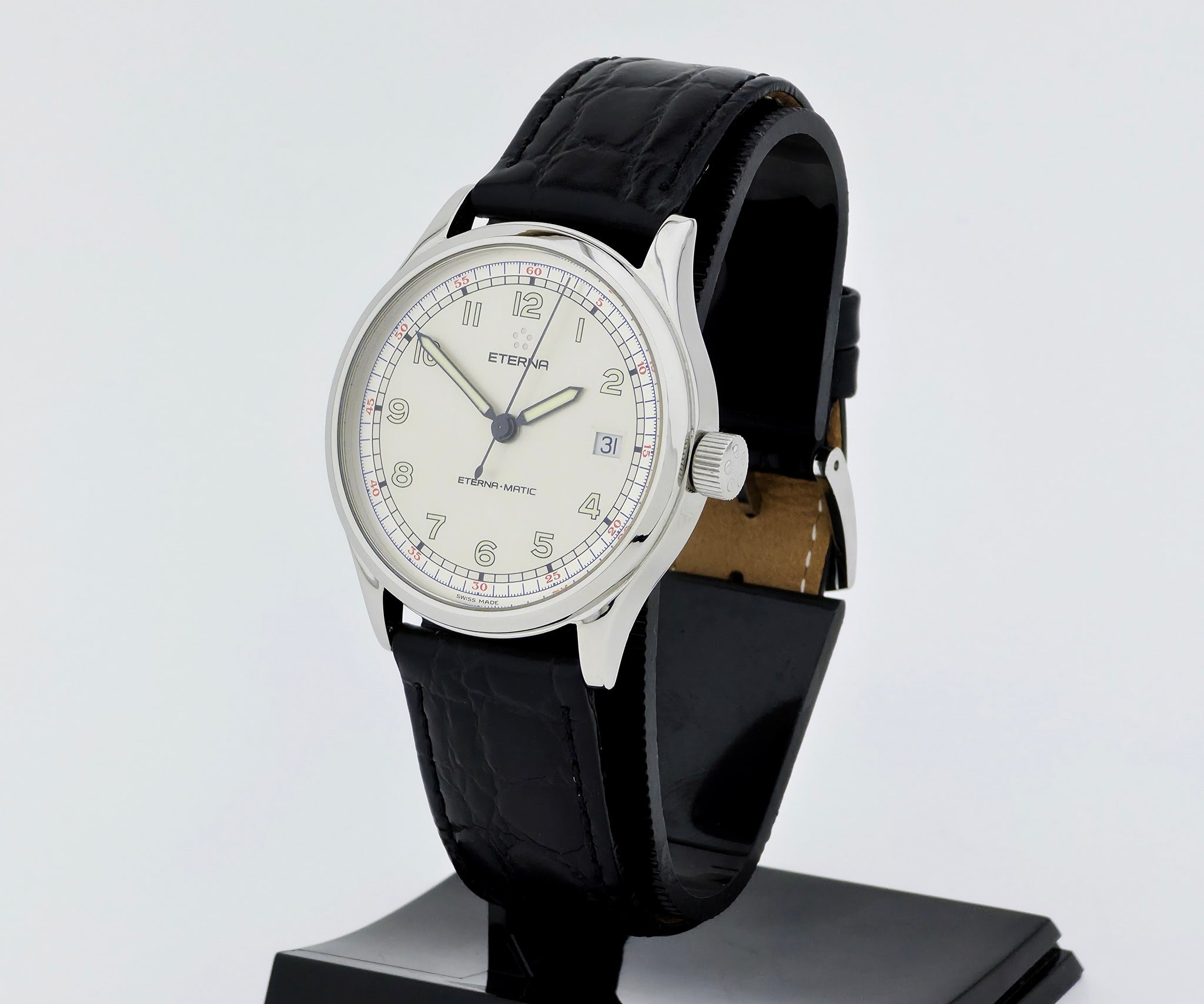 ETERNA-MATIC Cambridge Automatic 37mm Steel case Ref: 8507.41