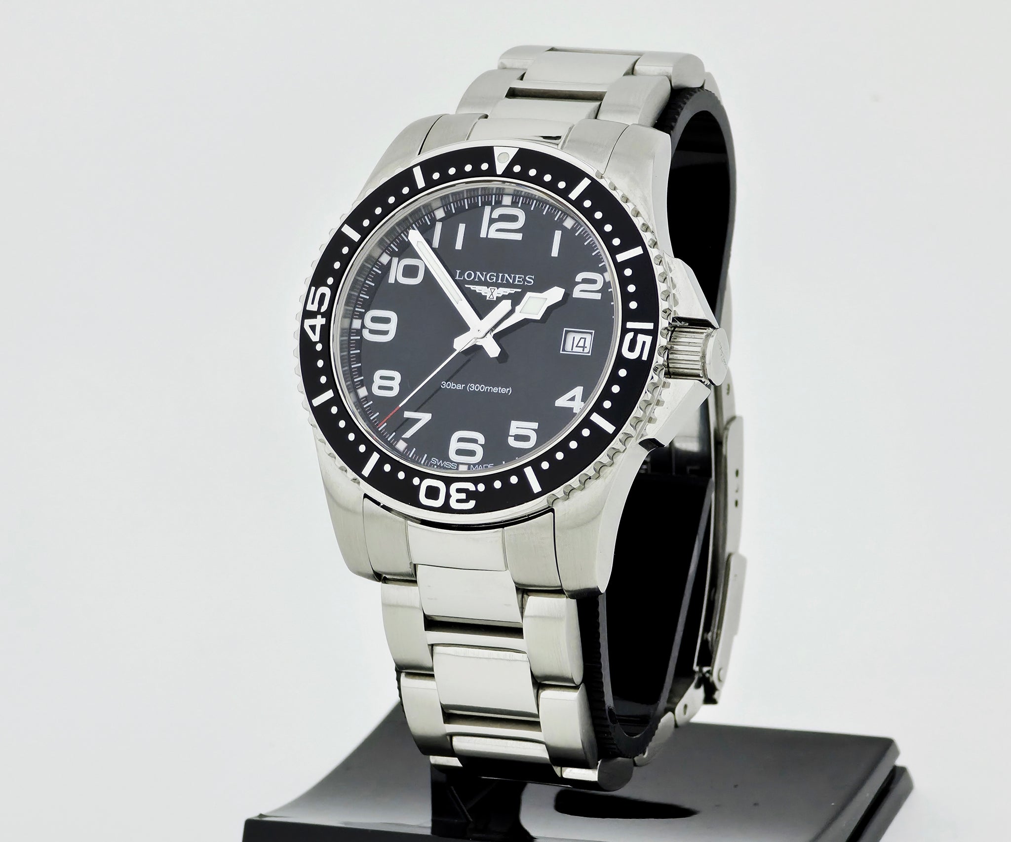 LONGINES HydroConquest 300m Quartz 41mm Steel Men's Watch Ref: L3.689.4