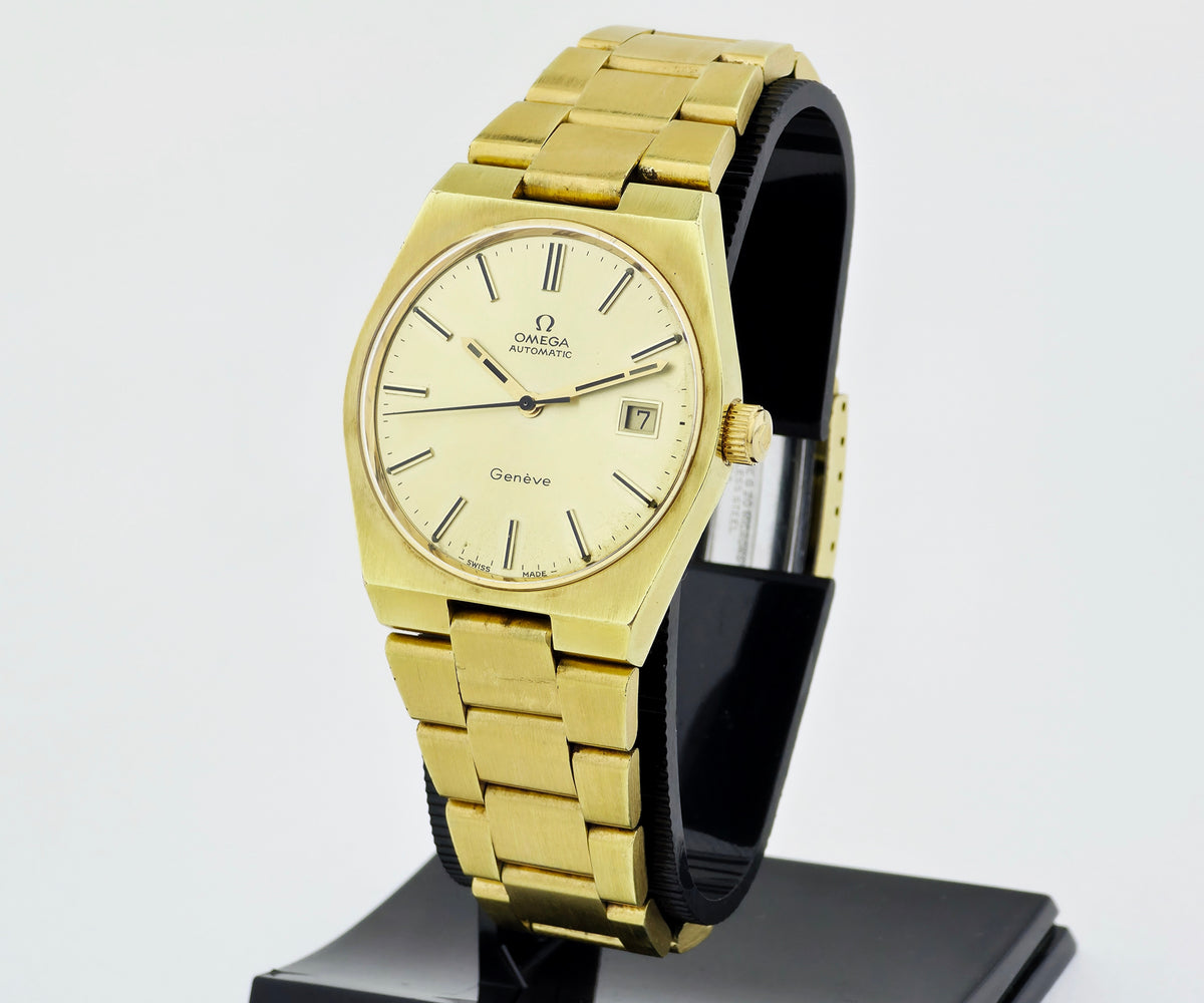 vintage Omega Genève Automatic Cal. 1481  Steel & Gold plated 35mm Men's watch Ω 166.099