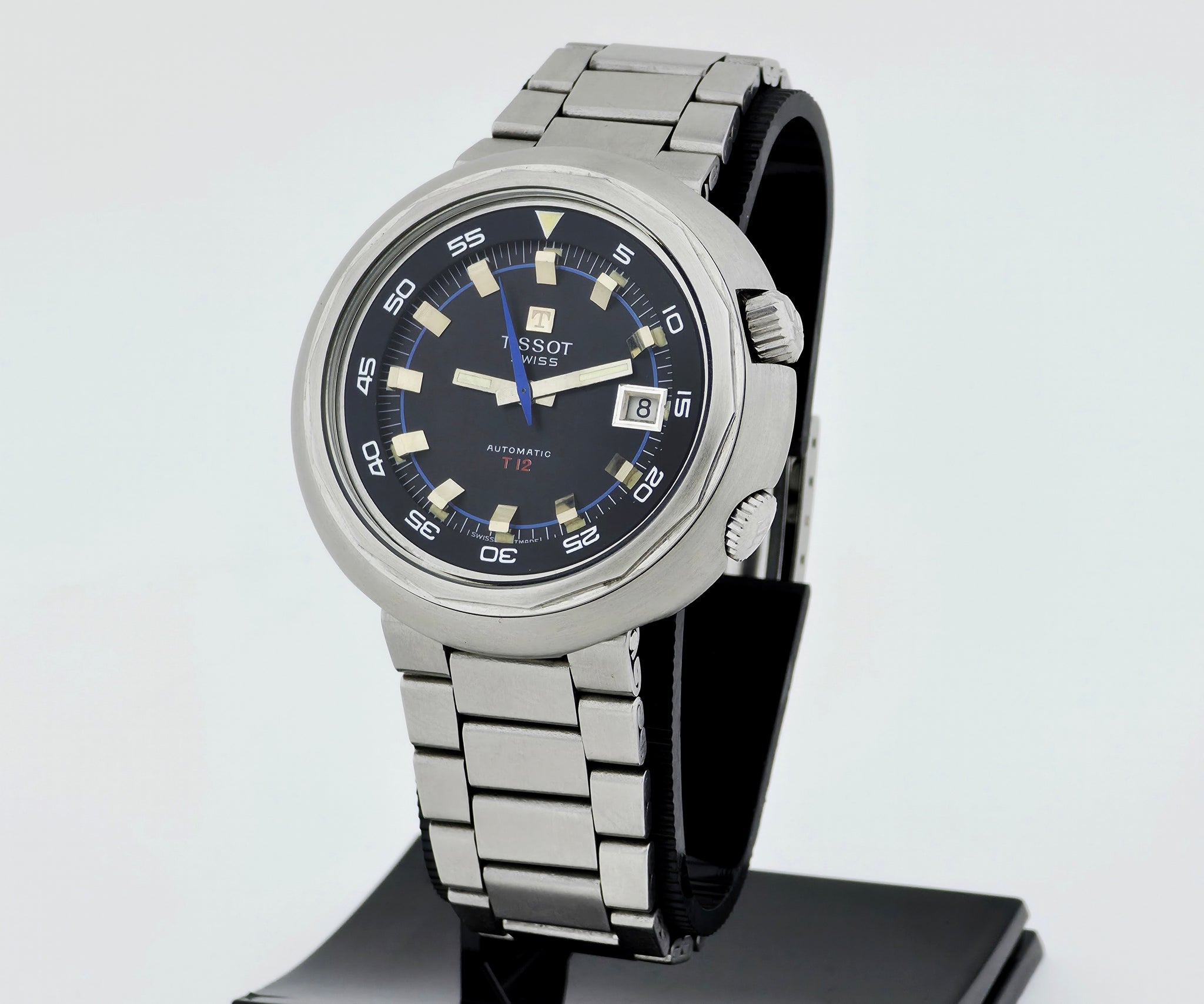 Vintage TISSOT  T-12 Super Compressor Automatic Cal.784.2  Steel 44mm watch Ref: 44678