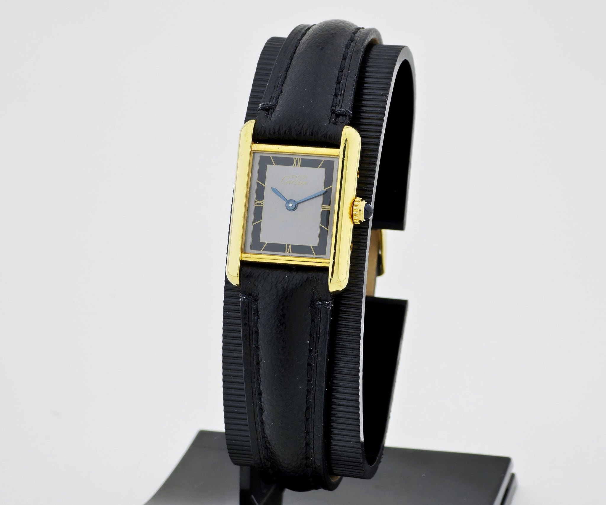 Cartier Must de Tank Vermeil 925 Silver & Gold plated Women's watch Ref: 5057001