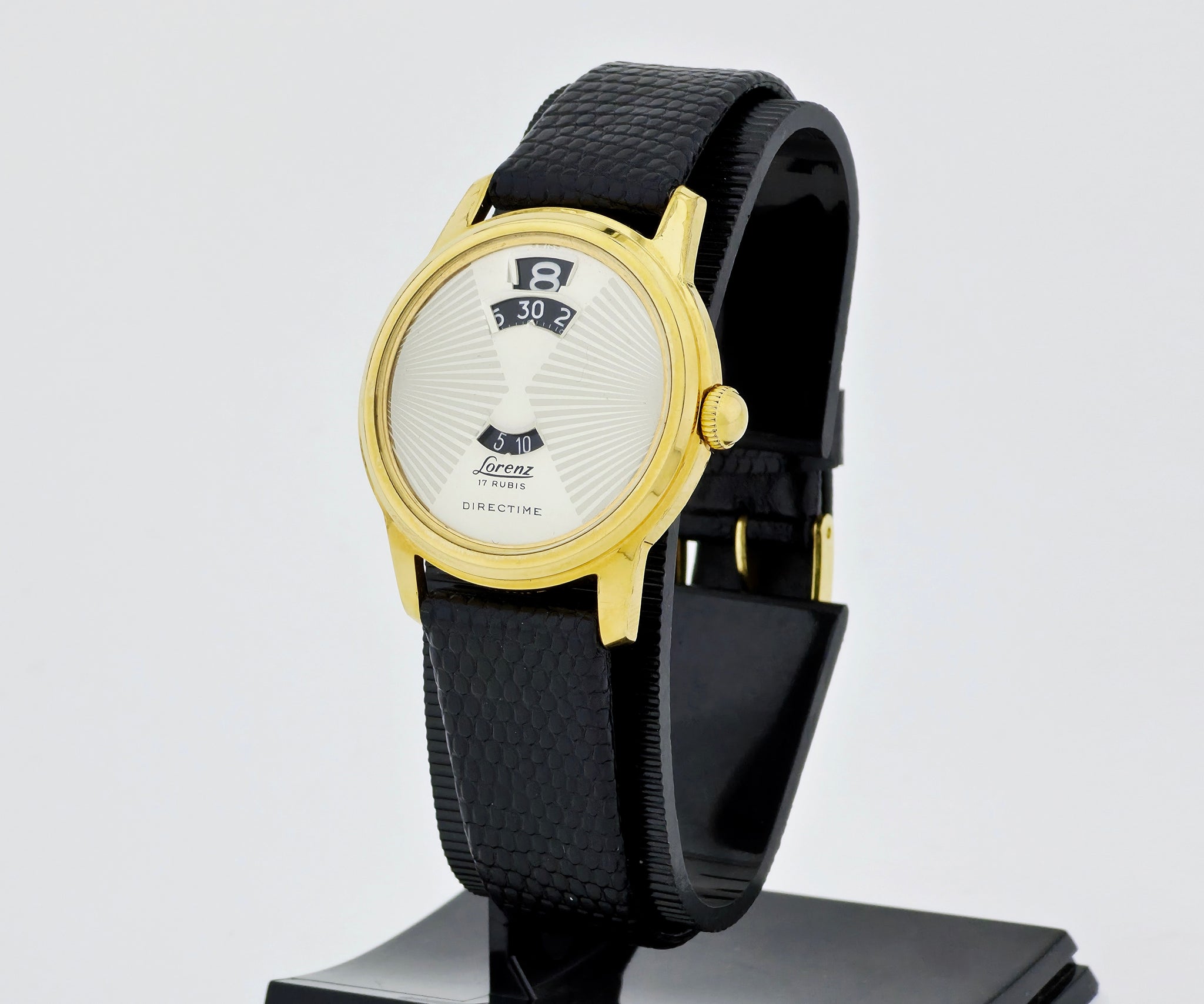 Vintage Lorenz Directime Mechanical 34mm Steel & Gold plated case