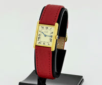 Cartier Tank Vermeil Quartz, 925 Silver & Gold plated Unisex watch Ref: 590005