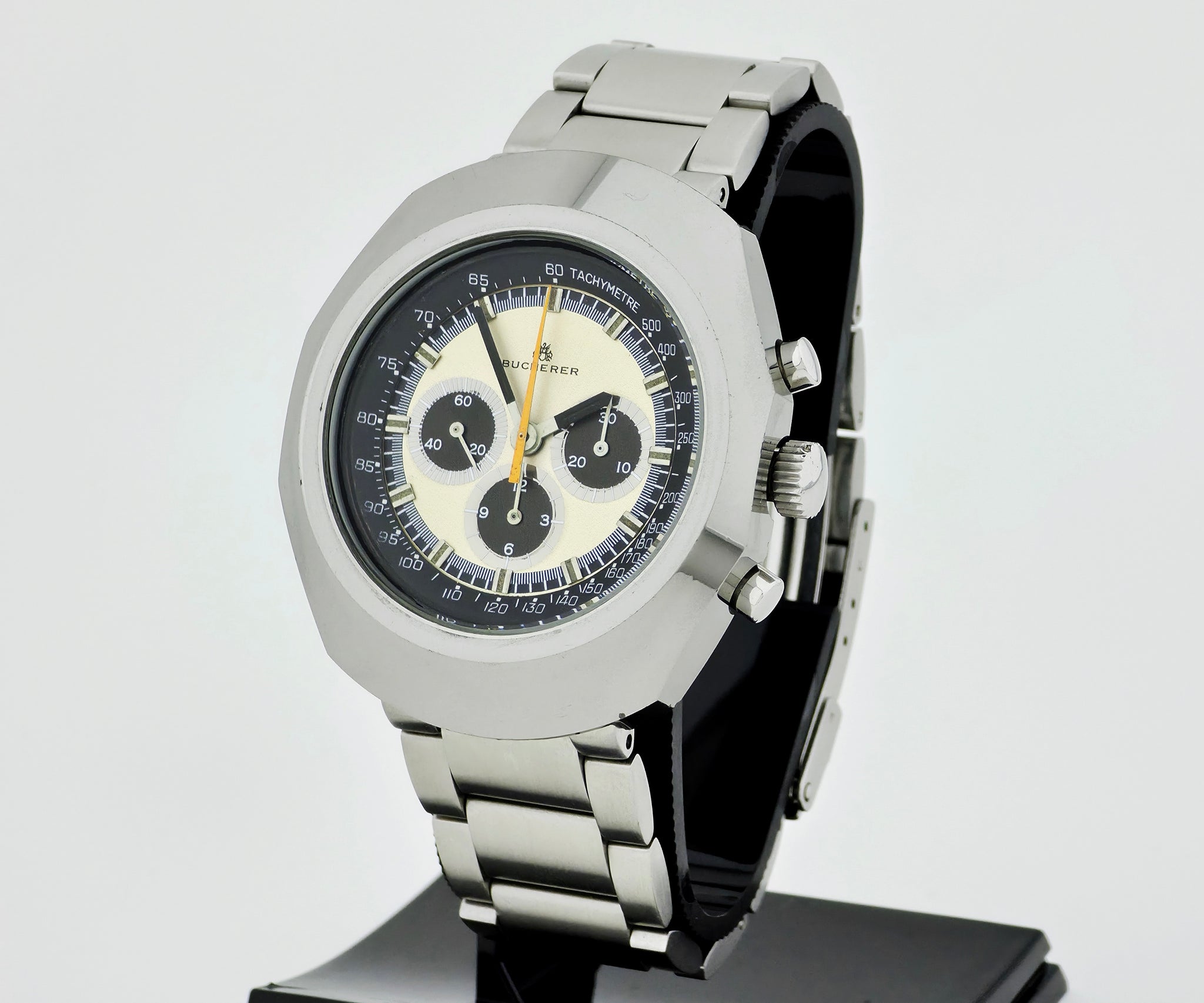 1970s Bucherer Anakin Skywalker 44mm Chronograph Lemania Cal. 1873  Panda Dial Ref: 9656