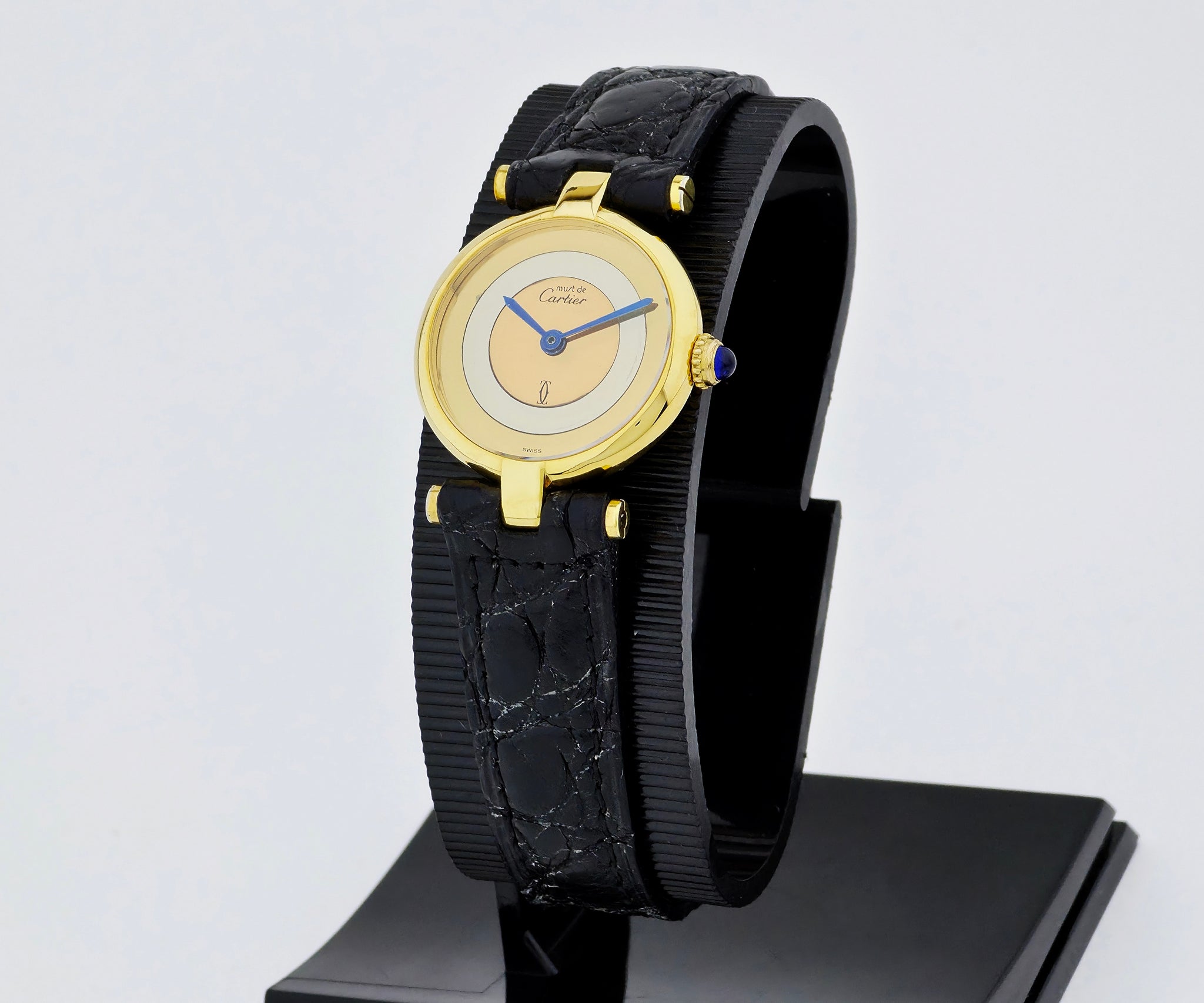 Ladies Cartier Must de Vermeil Quartz 925 silver & Gold plated  Ref: 590004