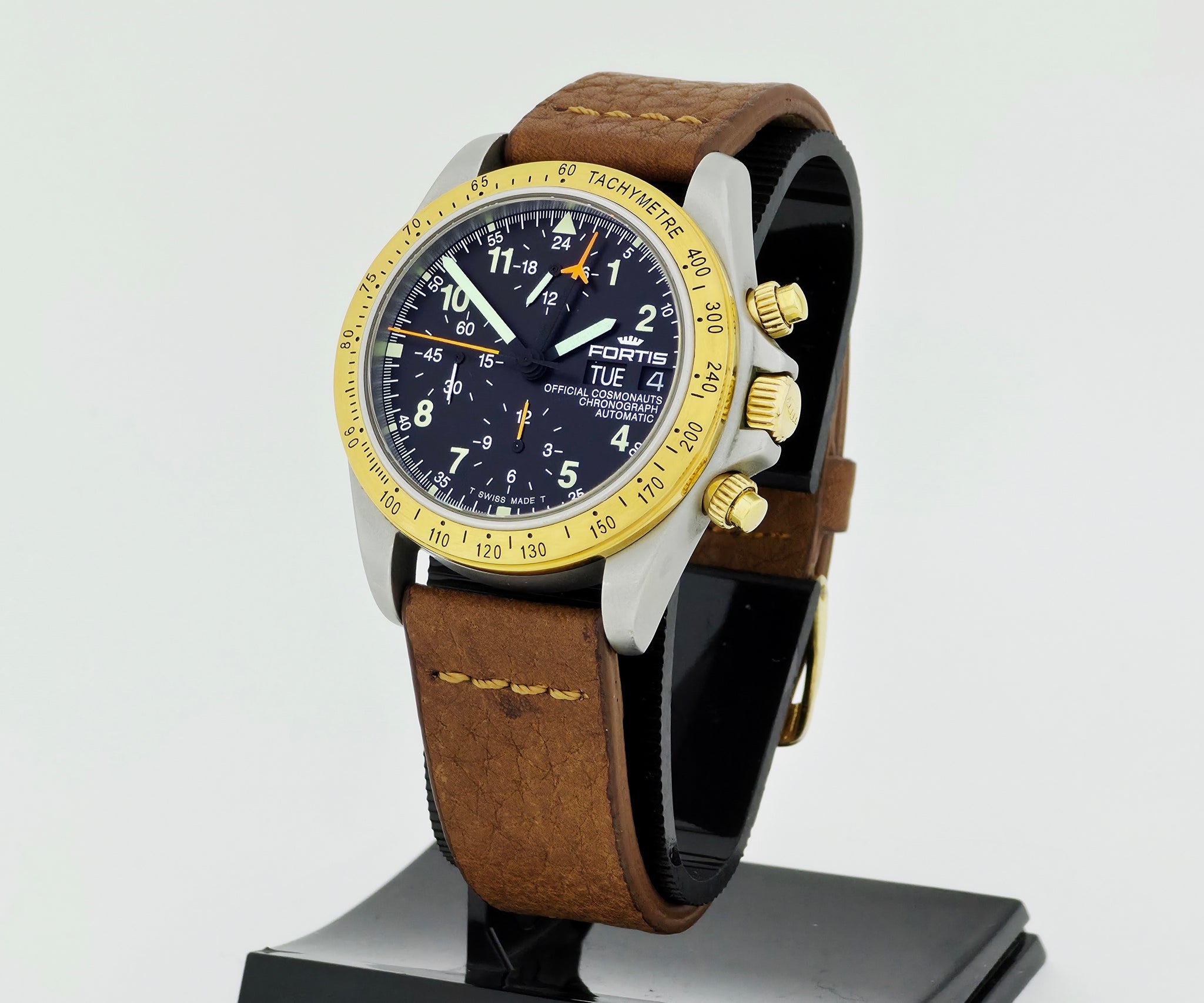 FORTIS Official Cosmonauts Chronograph Lemania 5100 Two tone 38mm case 602.60.142