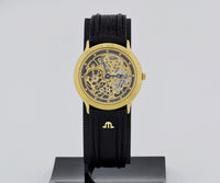 Rare Maurice Lacroix Skeleton mechanical, Gold plated Unisex watch Ref: 12988