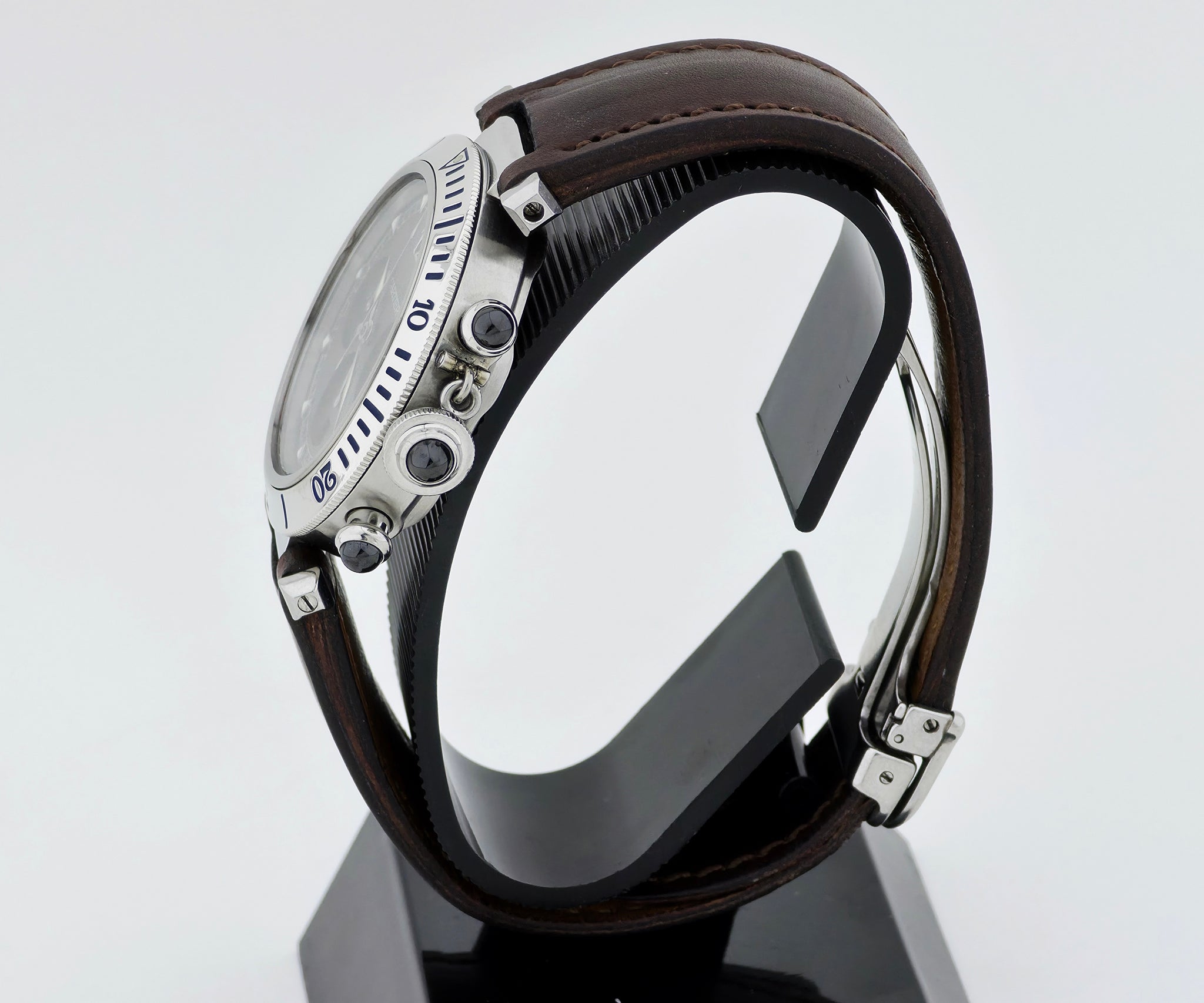 Cartier Pasha Chronograph Automatic Cal. 205 Steel case 38mm Ref: 2113