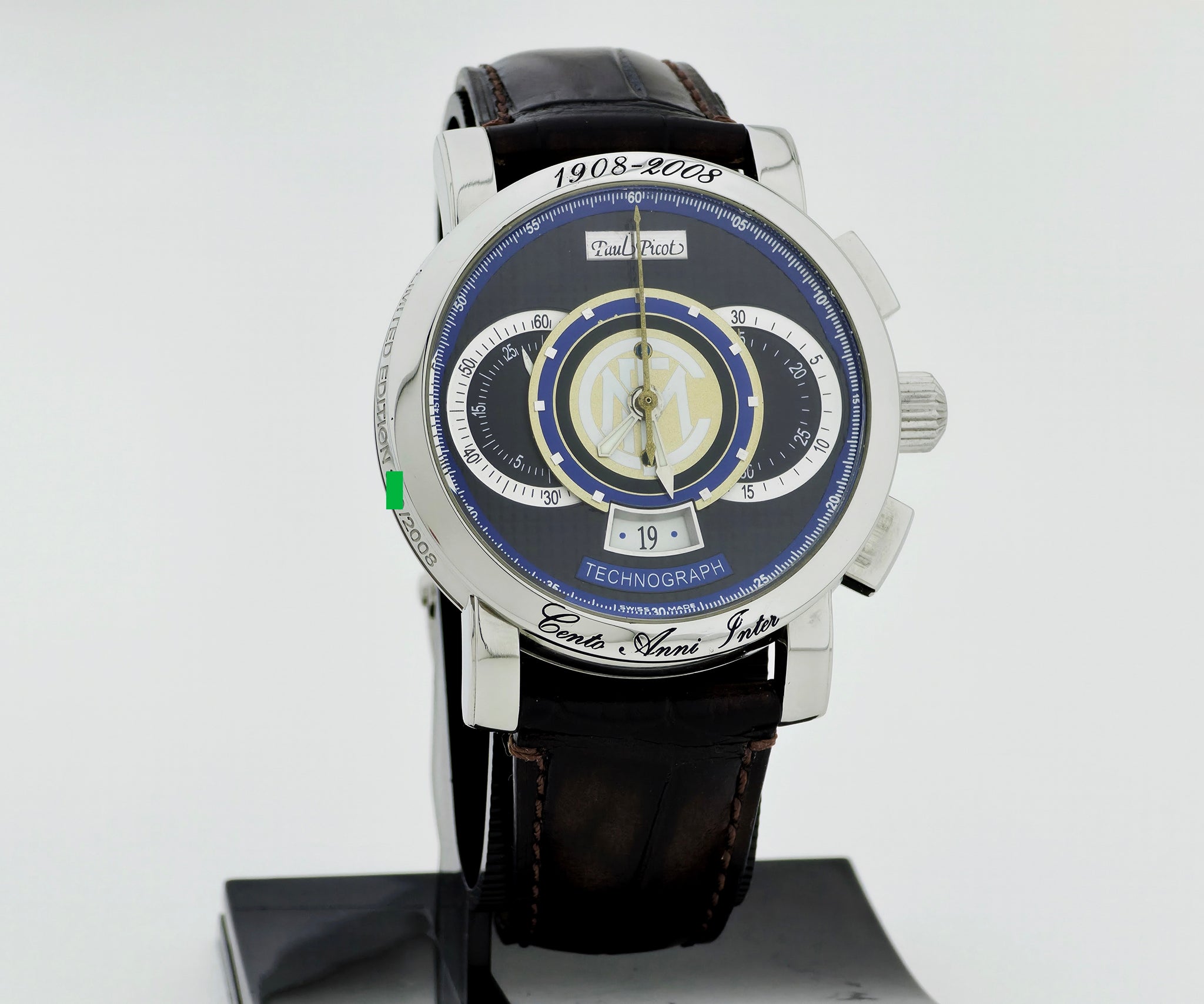 Limited Paul Picot Technograph F.C. Internazionale, Chronograph Automatic watch Ref: 0334