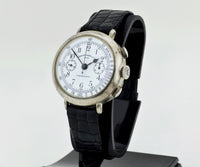 Vintage Eberhard & Co Chronograph mechanical Cal. 310-8. 925 Silver case 38mm Ref: 31008