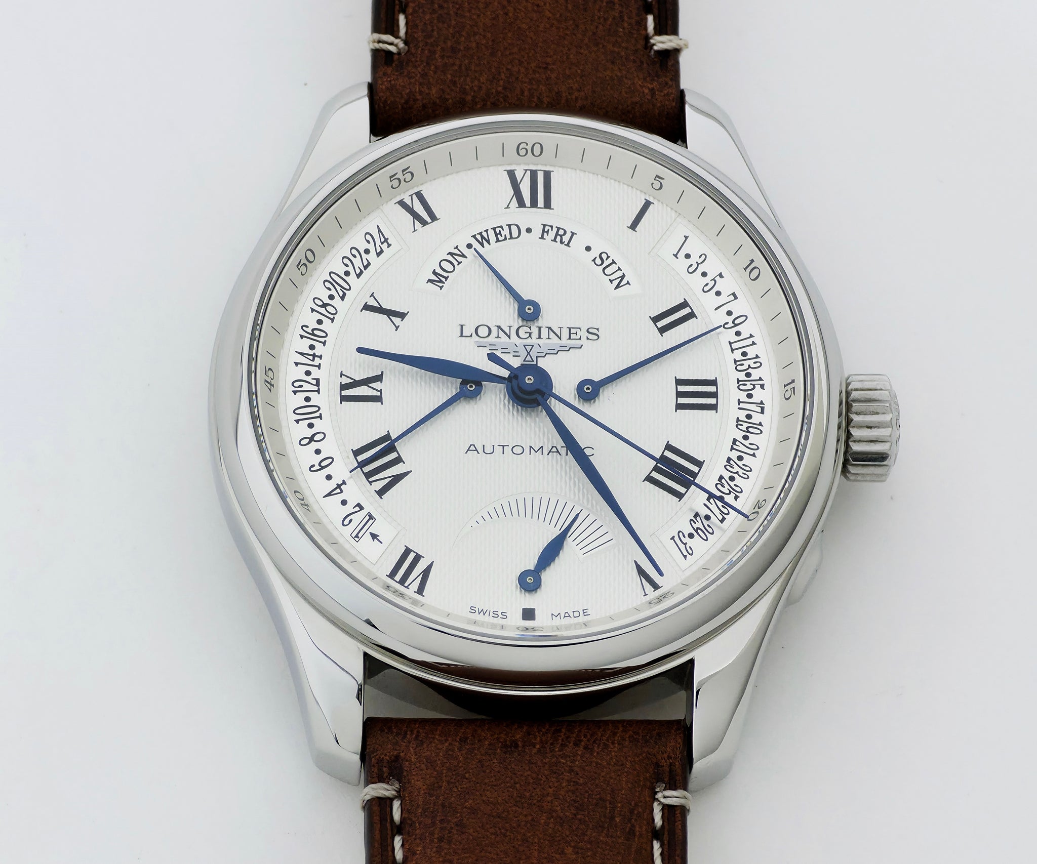 LONGINES Master Collection Retrograde Calendar & Power Reserve 44mm Steel case L2.716.4