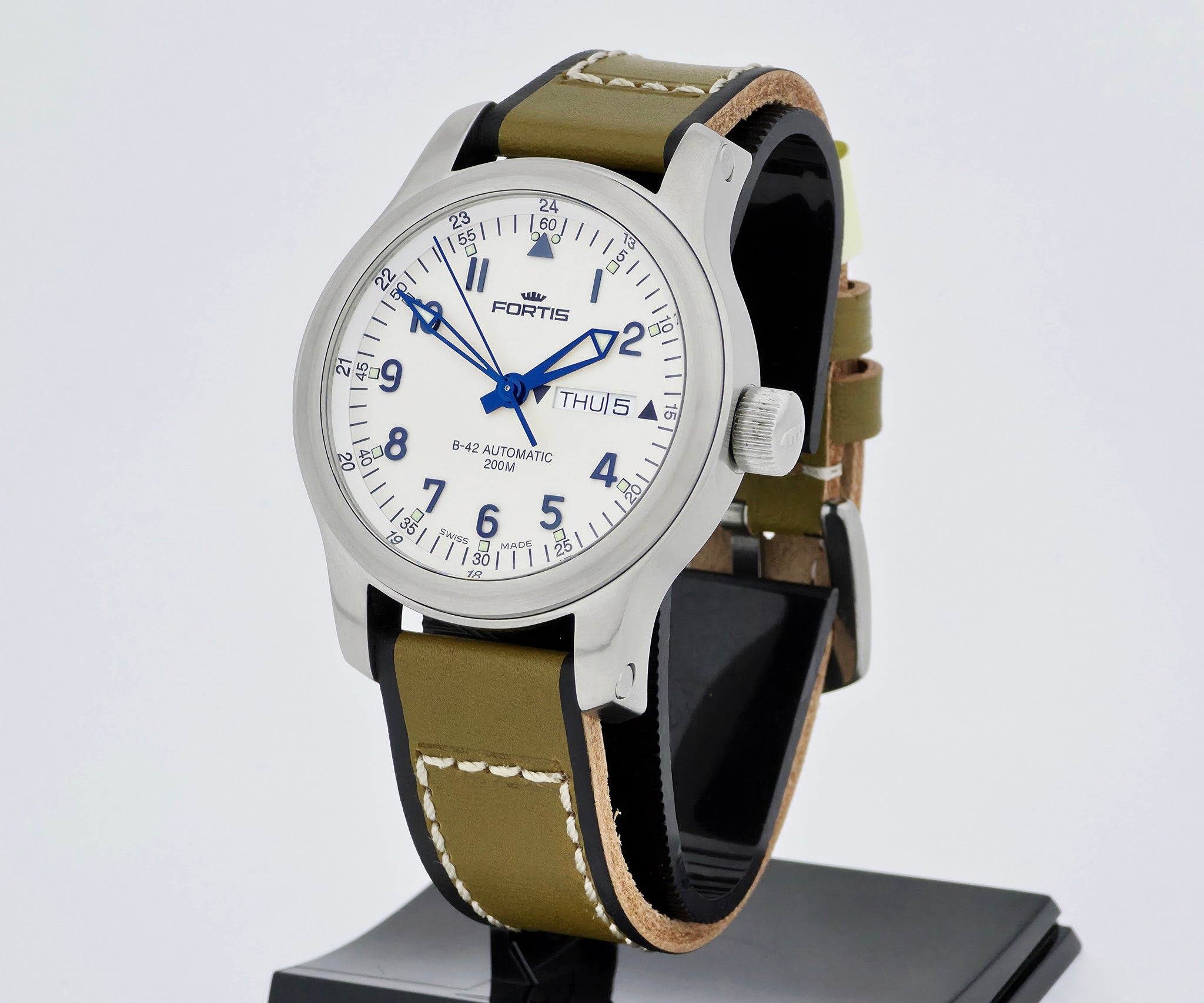 FORTIS B-42 Day-Date Automatic, 42mm Steel Men's watch 645.10.158.3