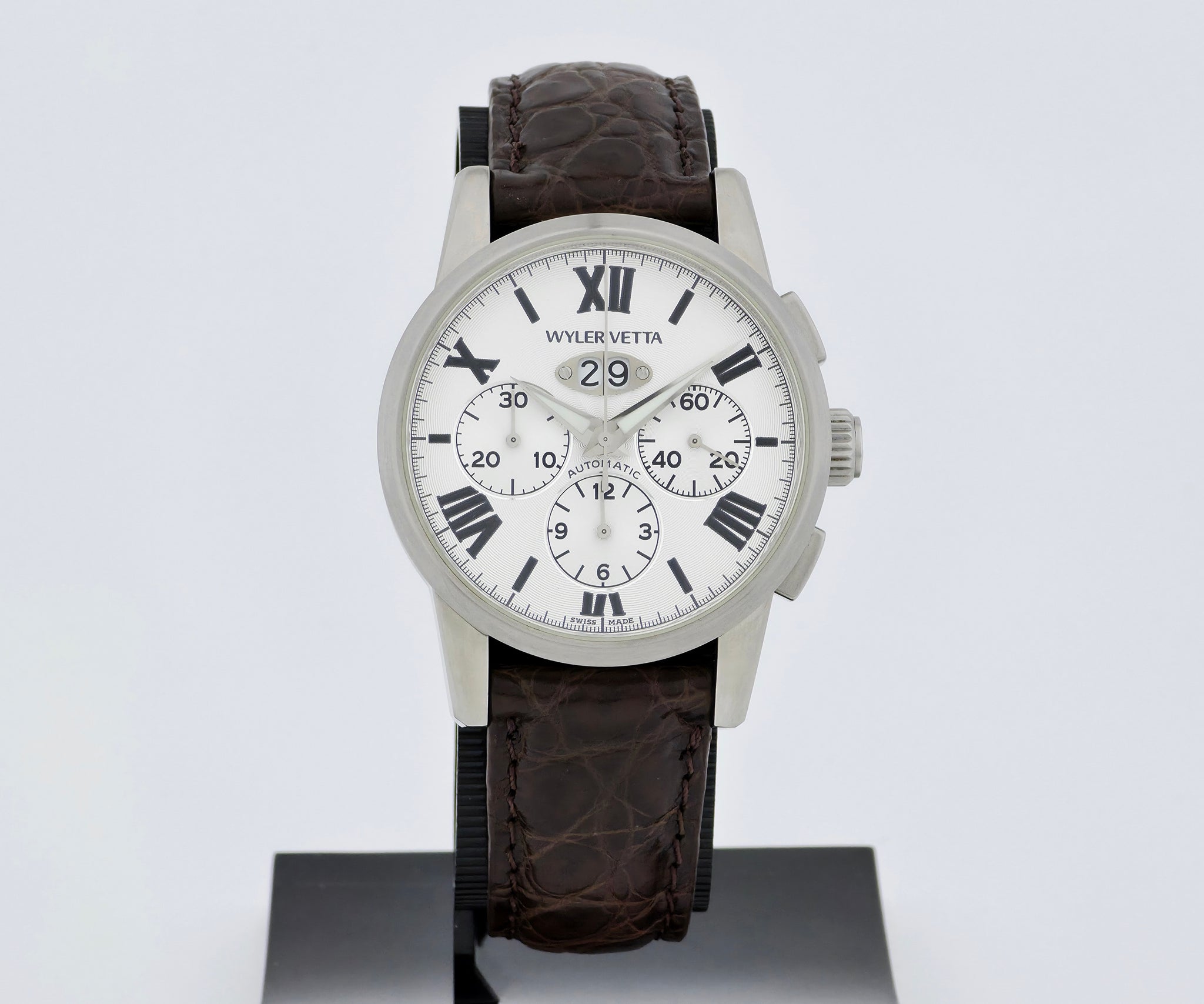Wyler Vetta Espacite chronograph automatic Big-date 40mm Steel case