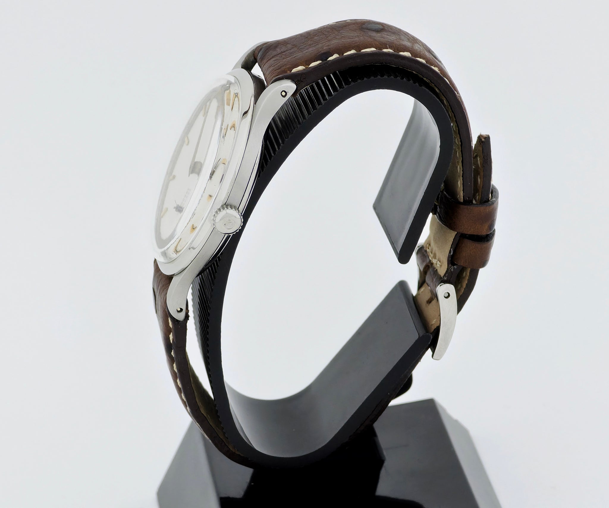 1950s Omega Jumbo Honeycomb dial, Mechanical Cal. 265 Steel case 37mm Ref: 2609
