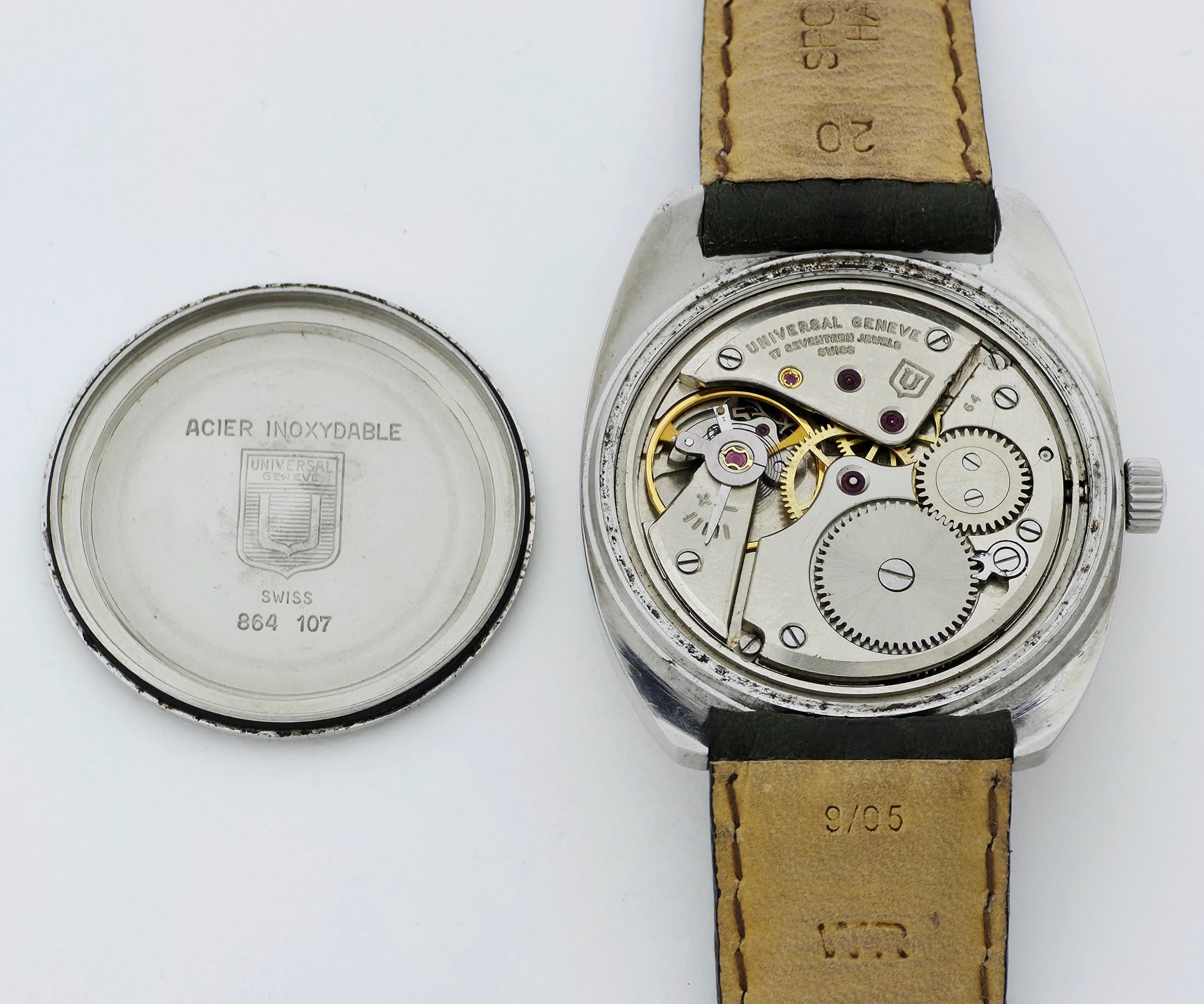 Universal Geneve Ferrovie Dello Stato 864 107 Mechanical Cal.64 Steel case 35mm