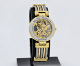 Michel Herbelin Newport Skeleton mechanical, 35mm Steel & Gold plated Ref: 1255
