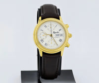 Reporter Chronograph automatic Valjoux Cal. 7750 Gold plated case 37mm