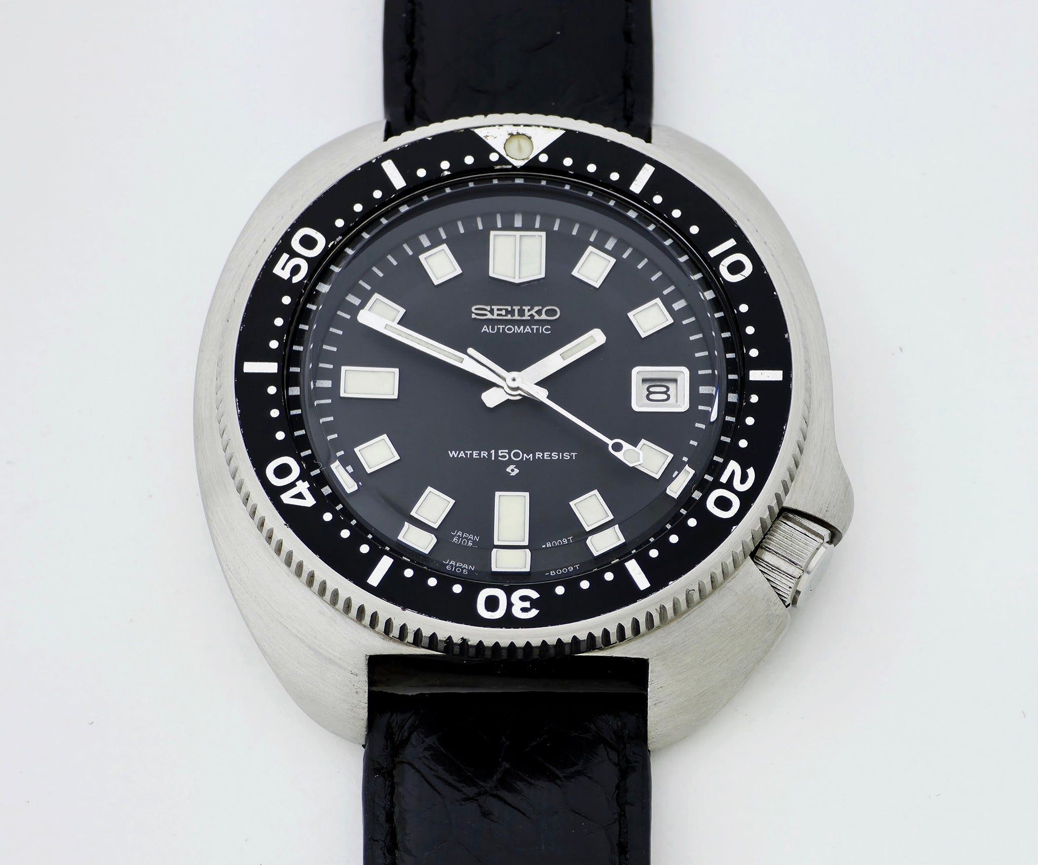 Vintage Seiko "Captain Willard" Automatic Divers Watch 44mm Steel case 6105-8119