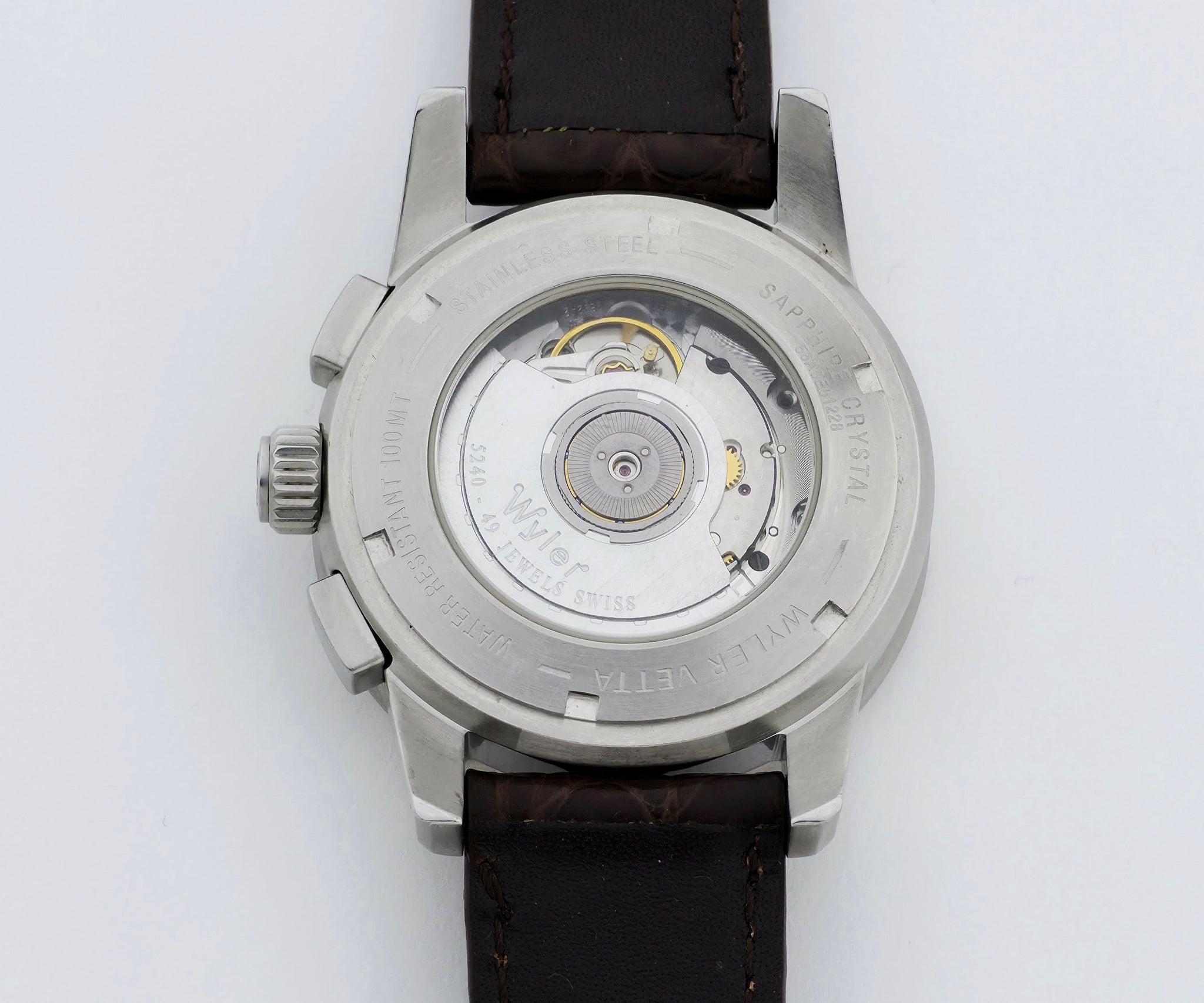 Wyler Vetta Espacite chronograph automatic Big-date 40mm Steel case