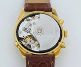 VALJOUX 7751 chronograph automatic Full calendar, Moonphase. Steel & Gold plated 36mm