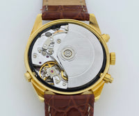 VALJOUX 7751 chronograph automatic Full calendar, Moonphase. Steel & Gold plated 36mm