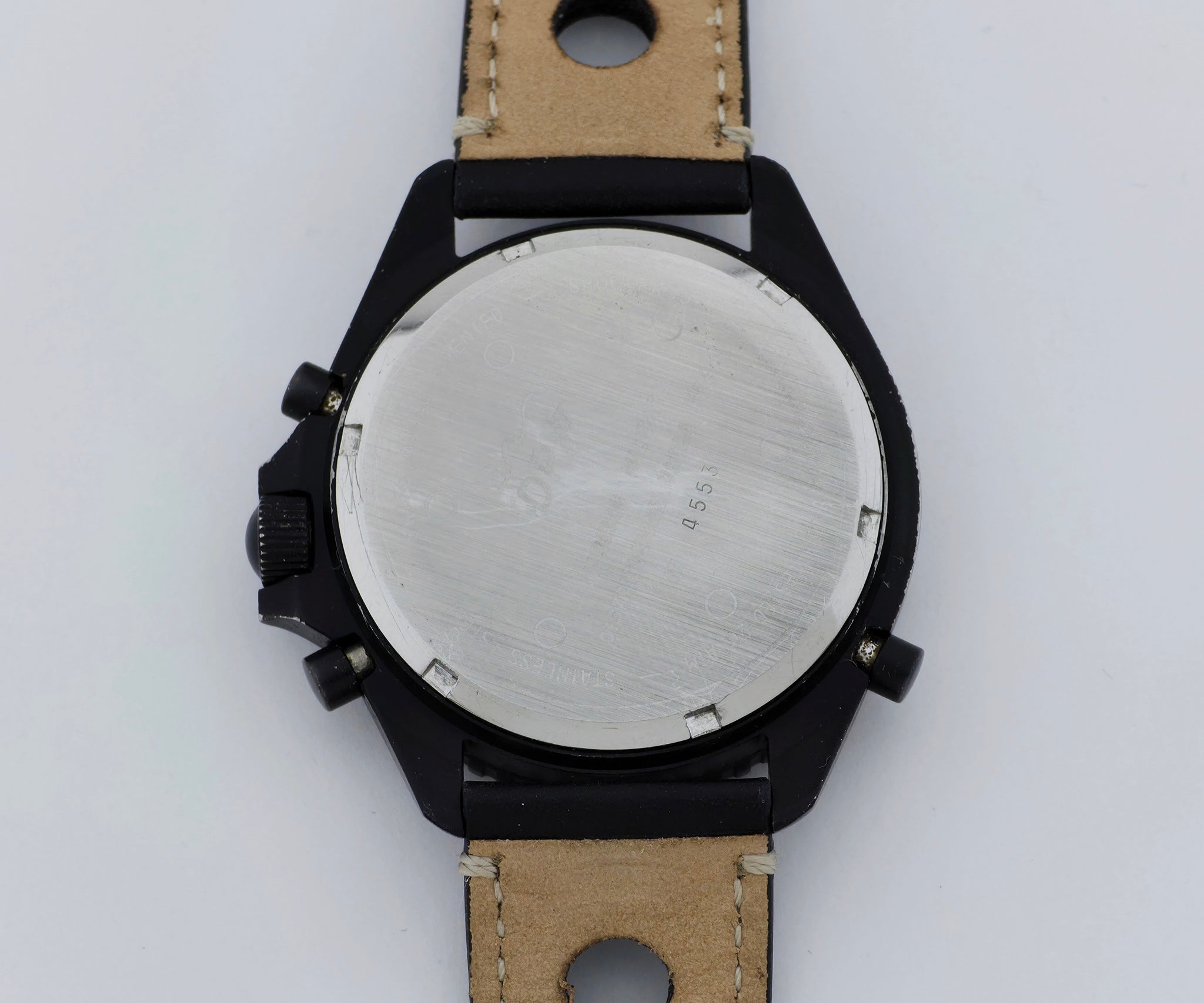 DPW Pluton Army Aviation Watch 1888-1988 Steel Black PVD plated Quartz 41mm