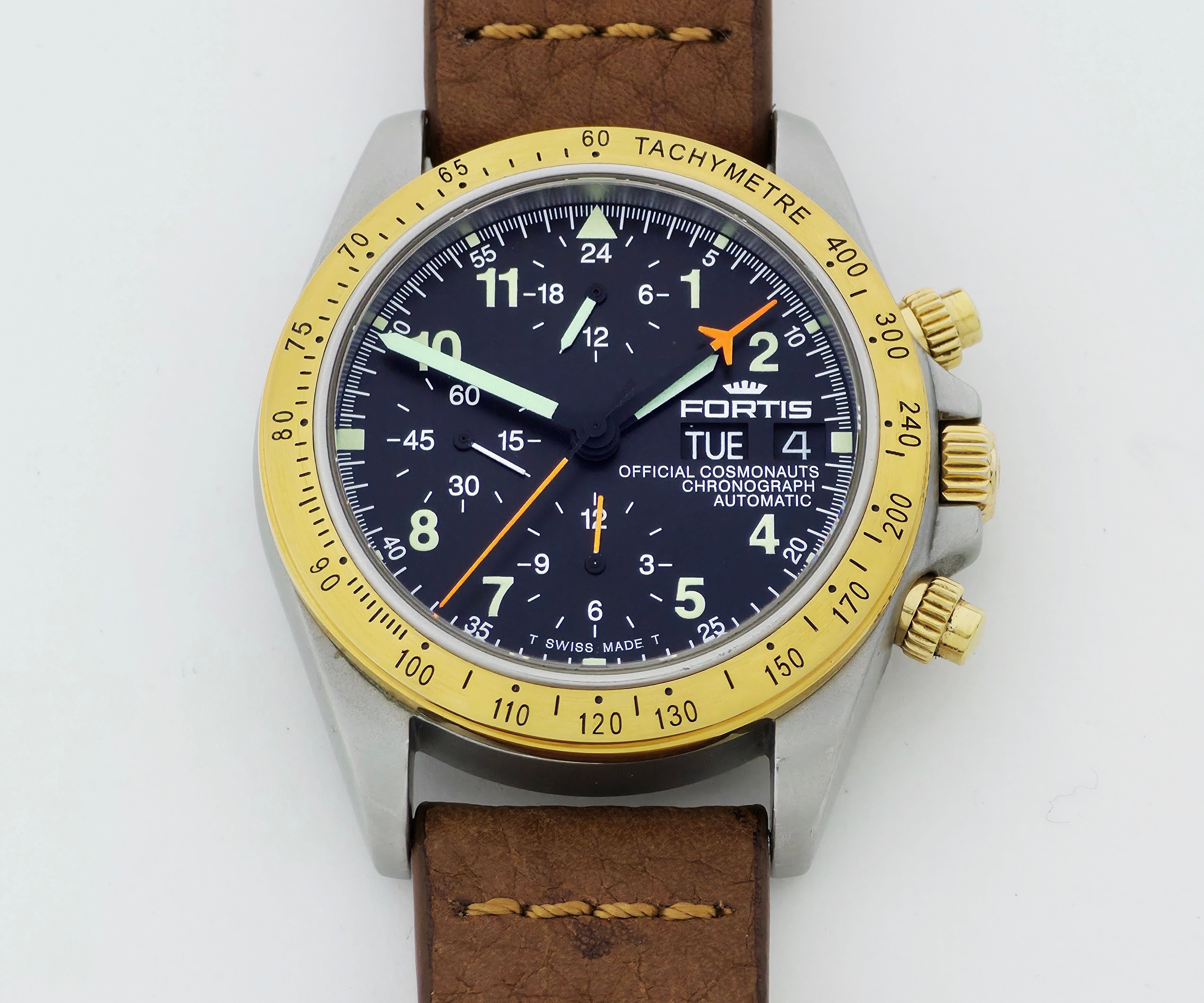 FORTIS Official Cosmonauts Chronograph Lemania 5100 Two tone 38mm