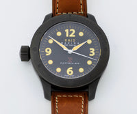 RAID MARINA 1945 FLOTTIGLIA MAS LEFT HANDED BLACK PVD STAINLESS STEEL 49MM CASE
