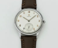 Rare 1940s OMEGA Mechanical Cal. 28 Steel case 35mm for Men’s Ref: 2403/1