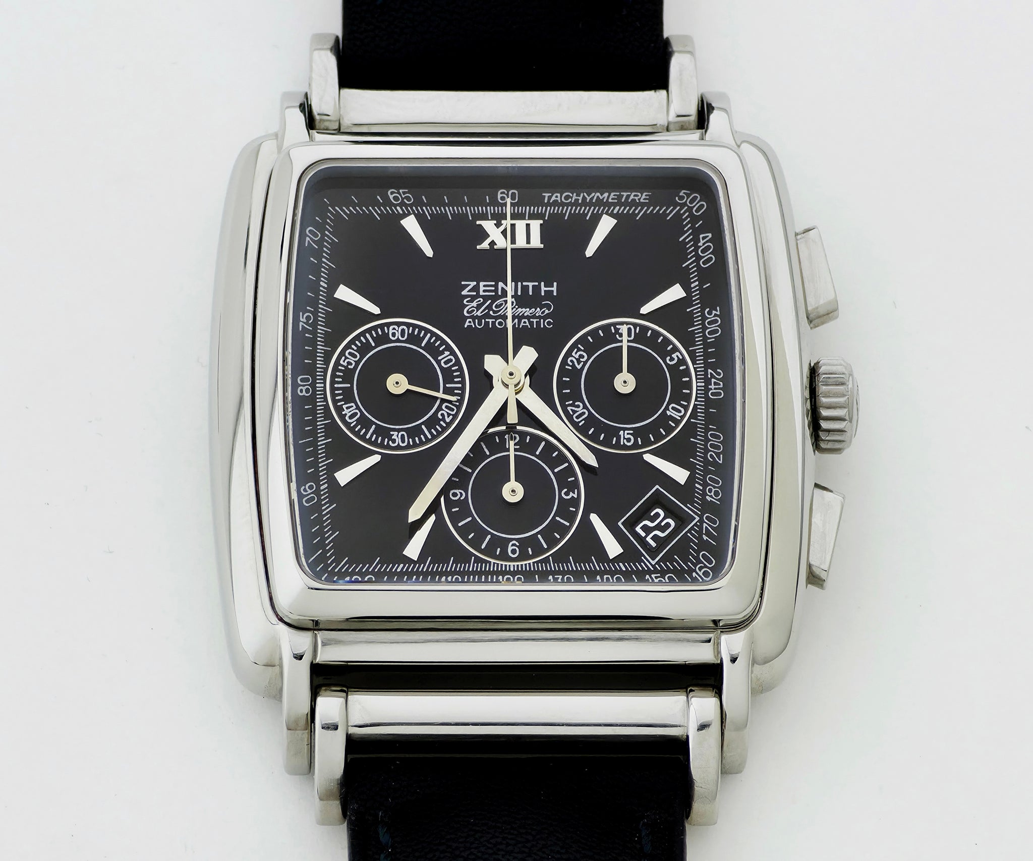 Zenith El Primero Chronograph Automatic Cal. 400 Steel Square Men's watch Ref: 90/01.0420.400
