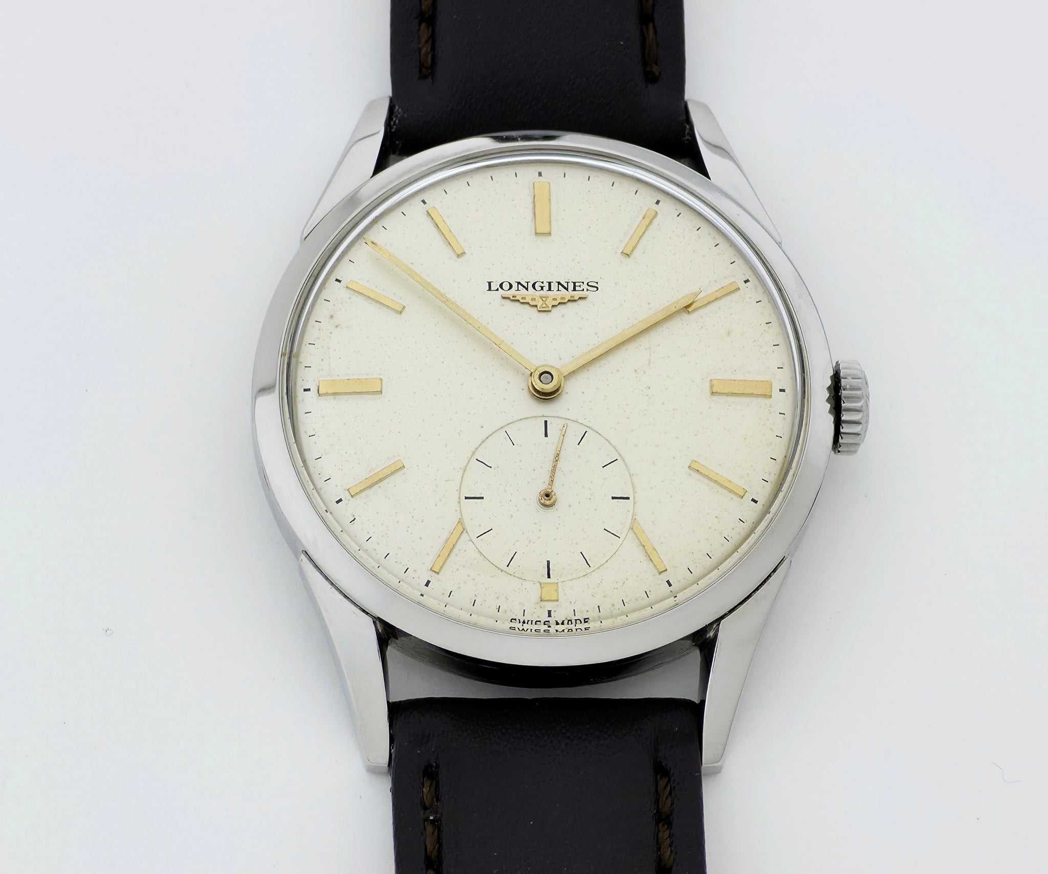 Vintage LONGINES Mechanical Cal. 12.68Z Steel case 35mm Ref: 6666