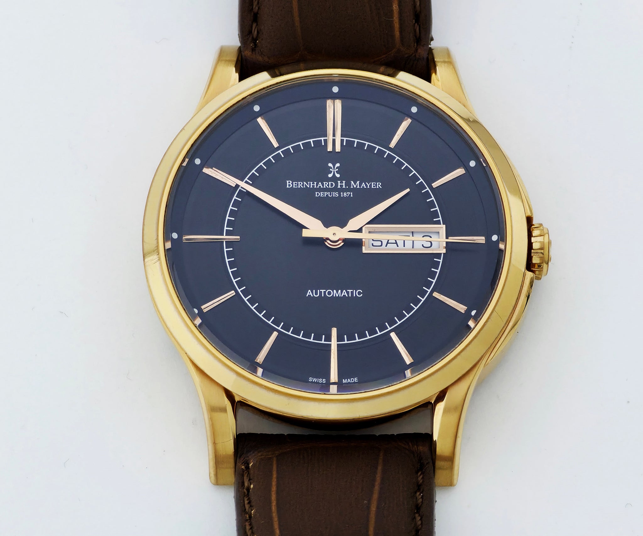 Bernhard H. Mayer Chronos, Day-Date Automatic 42mm Steel & Gold plated B2413/CW